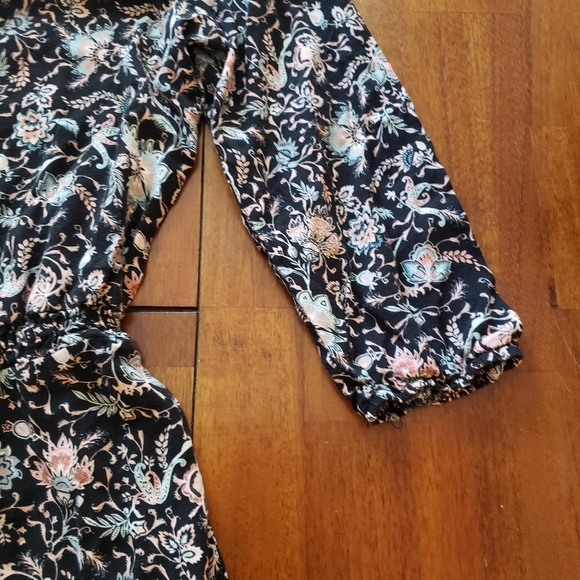 Mossimo Black Pink & Mint Romper - Picture 5 of 9